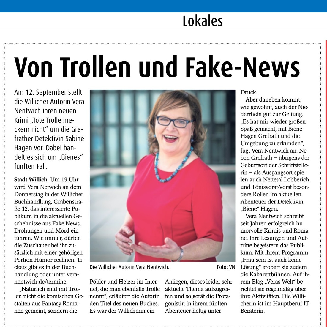 Willicher Nachrichten - Tote Trolle meckern nicht