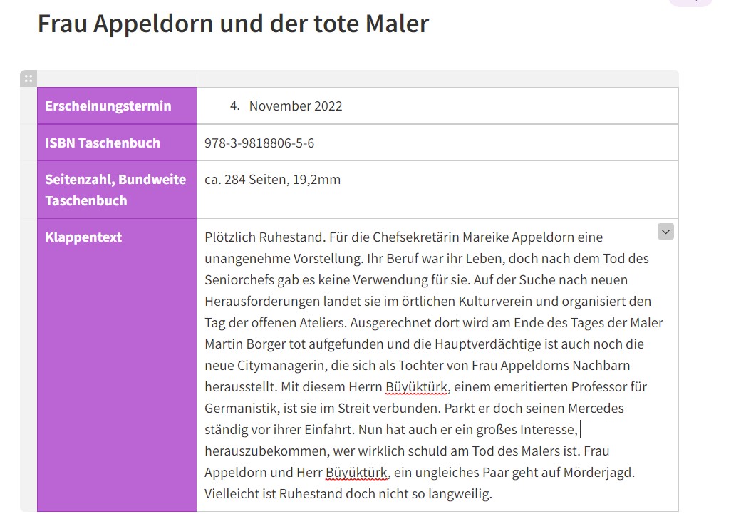 Die Kopfinformationen