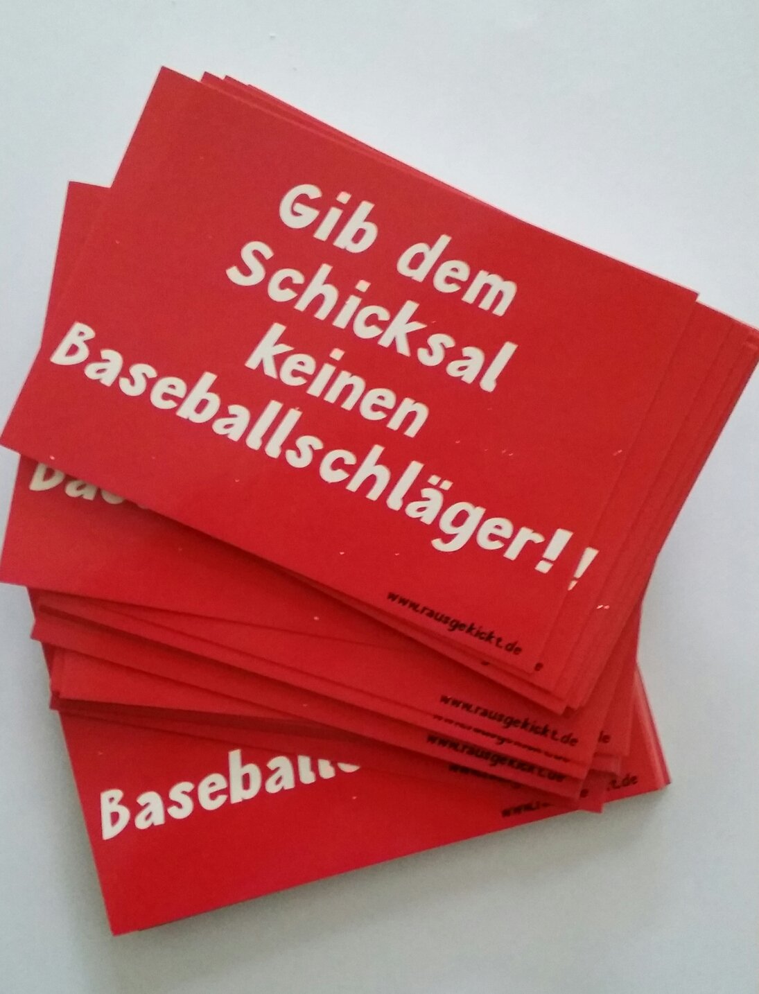 Kick ins Leben Werbepostkarten