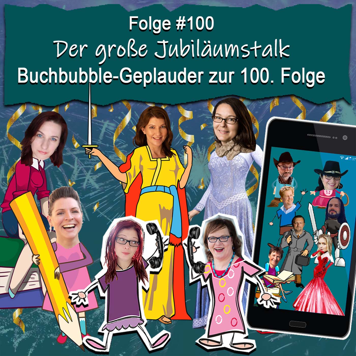 DZVDT 100 - Der große Jubiläumstalk: Buchbubble-Geplauder zur 100. Folge