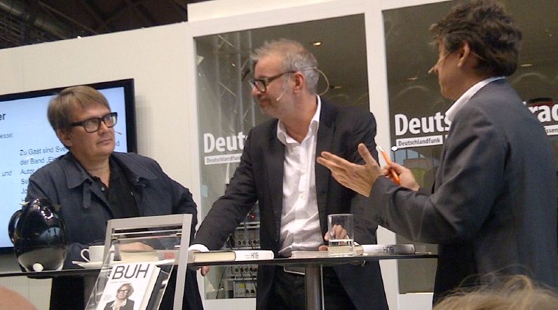 Sven Regener und Leander Haußmann beim Deutschlandradio