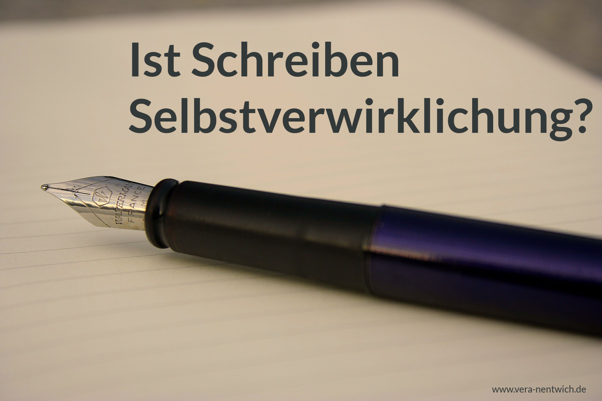Ist Schreiben Selbstverwirklichung?