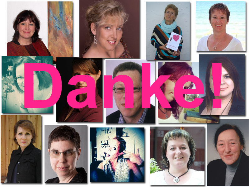 Danke an mein Buchstartteam